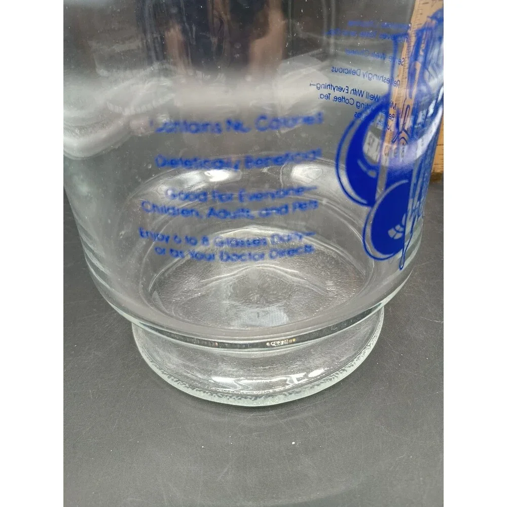 Vtg Libbey NSA Drinking Water Glass Carafe Granular Charcoal